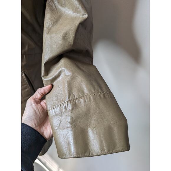 Vintage Leather Blazer Jacket - Picture 3 of 8